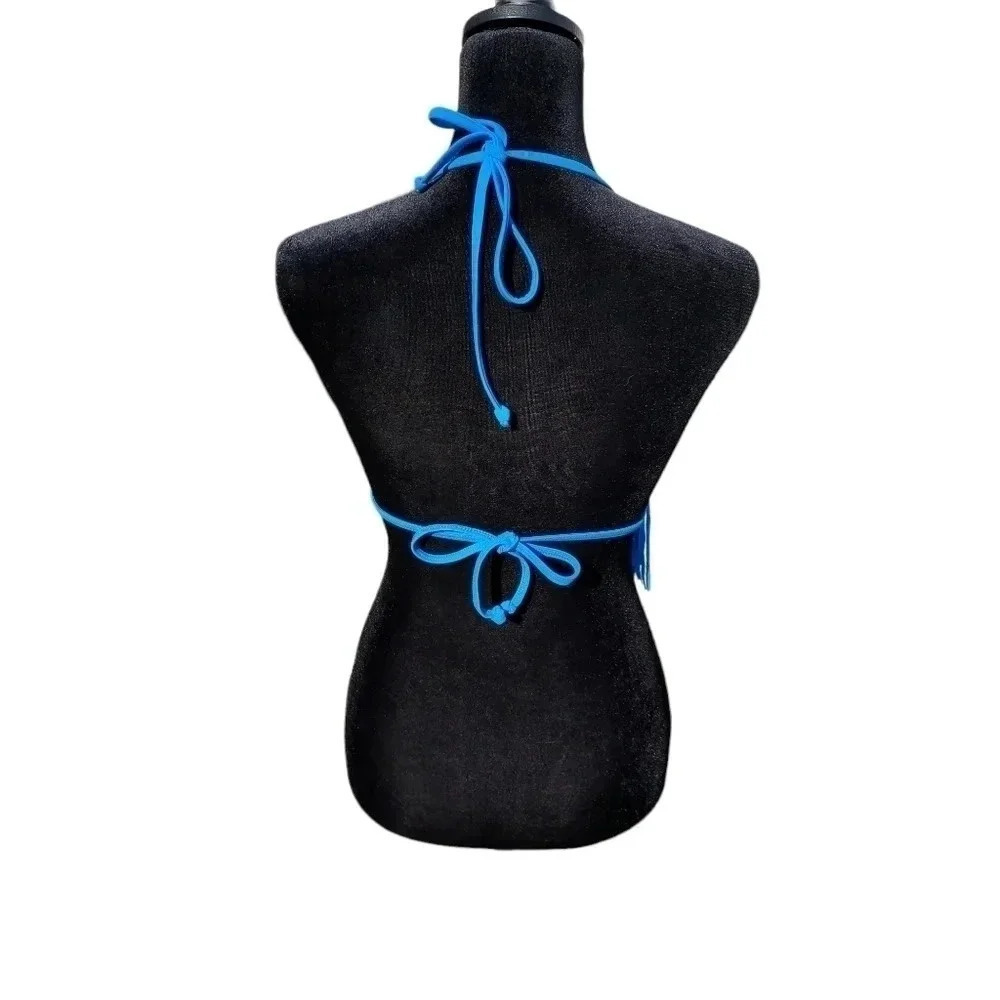 Body Glove Blue Fringe Bikini Top Womens XS - Picture 4 of 10